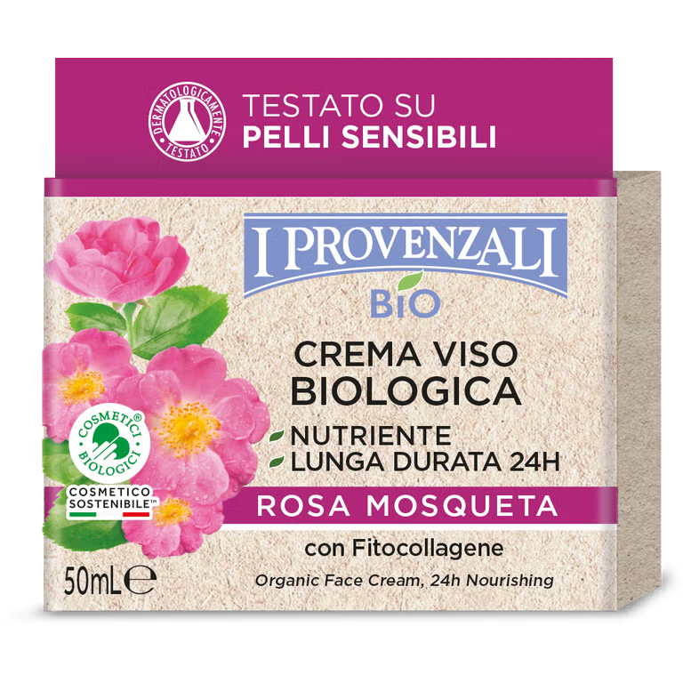 I Provenzali Bio Crema Viso Rosa Mosqueta 50 ml